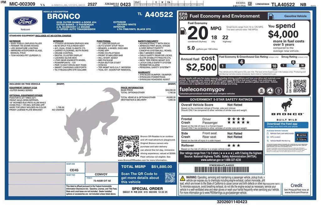 ford bronco 4-door 2026 1FMDE8BH4TLA40522 image ford bronco 4-door 2026 1FMDE8BH4TLA40522 image